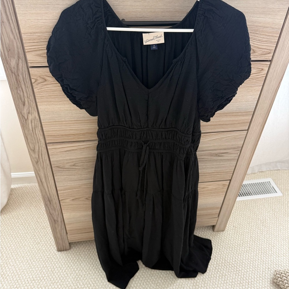 Target- universal threads brand Black Puff Sleeve Dress